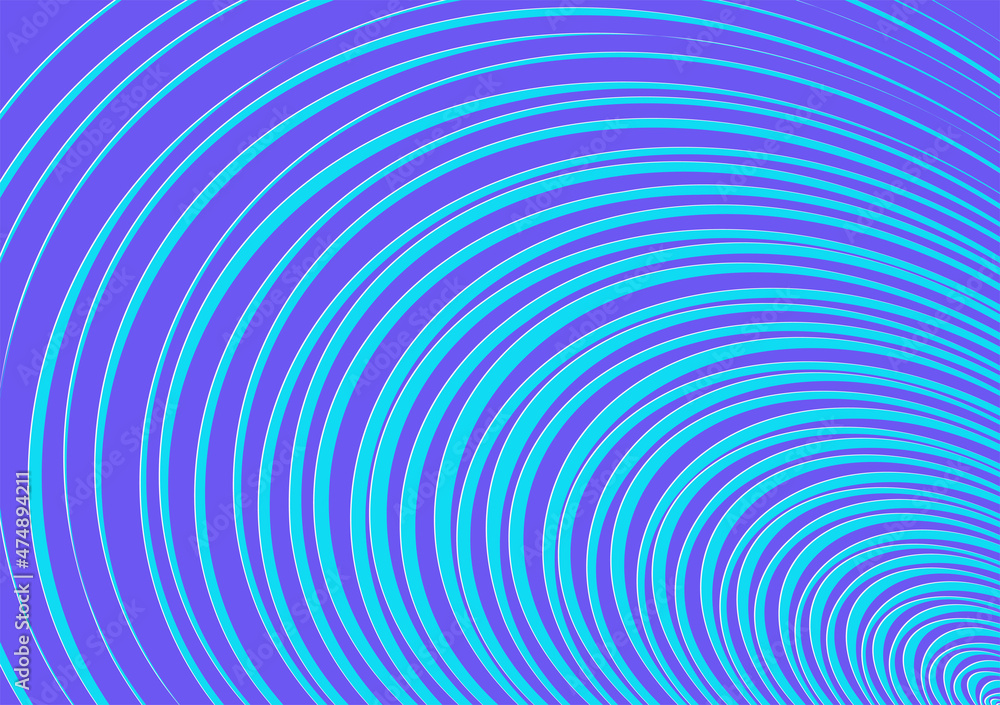 Poster simple blue background with circle lines pattern