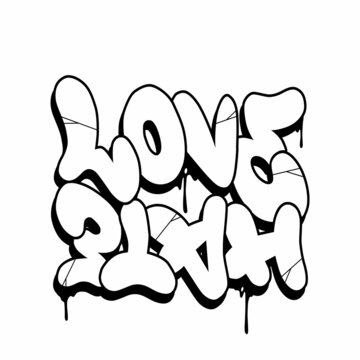 Love Vs Hate Drawing