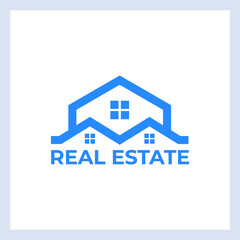 Real estate logo design vector template