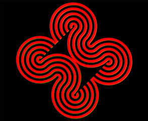 red and black swirl background