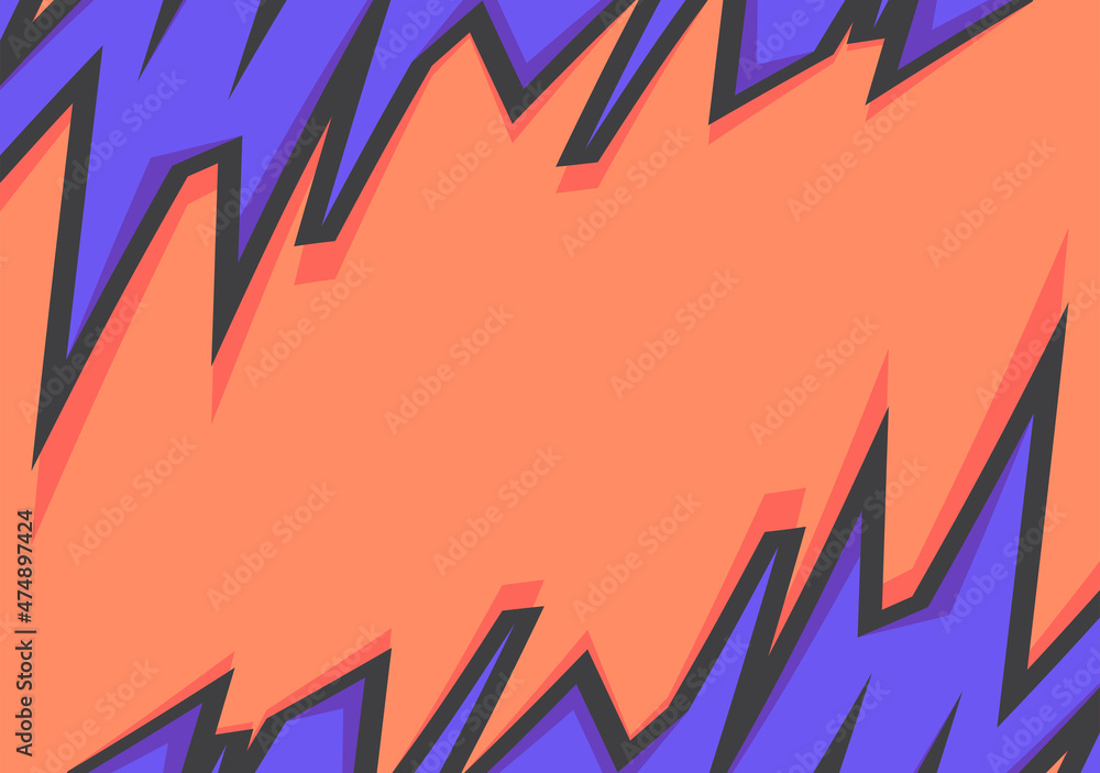 Poster abstract background with simple graffiti art and some copy space area