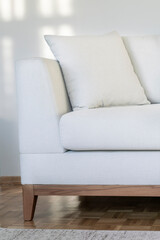 cushion pillow on a sofa or couch or armchair in a living room