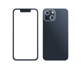 Smartphone and technology flat vector illustration.