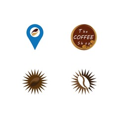 coffee bean icon vector illustration