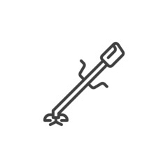 Garden trimmer line icon