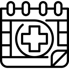Obraz premium appointment line icon