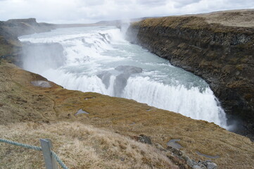 Island Wasserfall, Gullfoss,