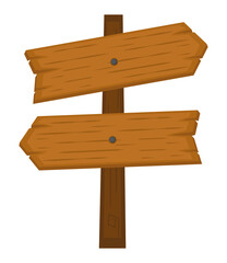 wooden arrows sign