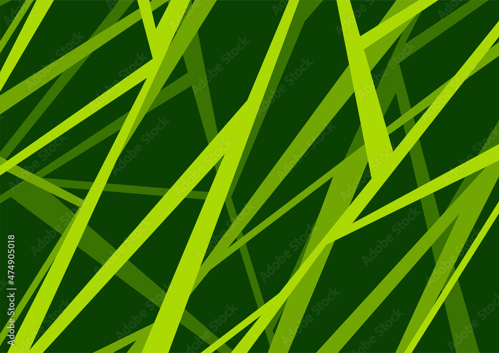 Poster abstract background with green geometric line pattern