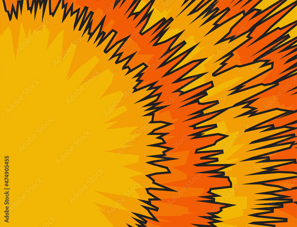 Poster abstract background with gradient jagged pattern