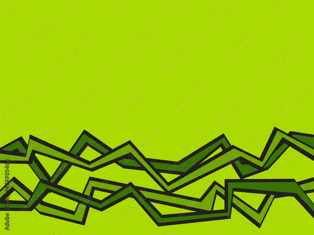 Poster abstract background with gradient jagged zigzag lines pattern