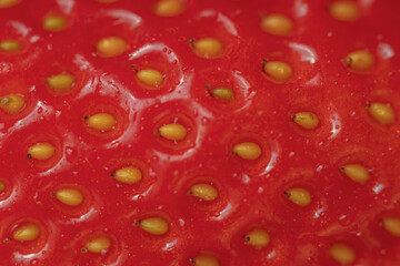 Ripe red strawberries on a plate