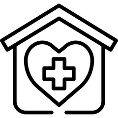 Fototapeta premium home line icon