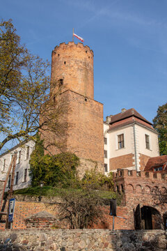 Castle of the Knights Hospitaller in Lagow, Lubuskie Voivodeship, Poland 