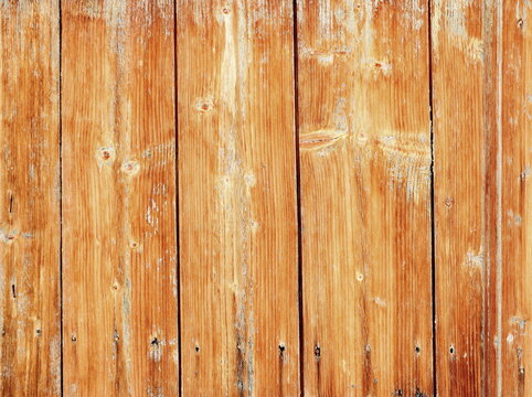 Yellow wood plank wall texture background © zonik1