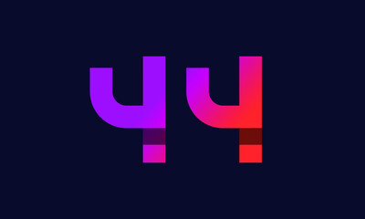 44 New Gradient Orange Modern Logo