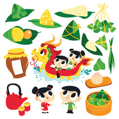Chinese Dragon Boat Festival Set