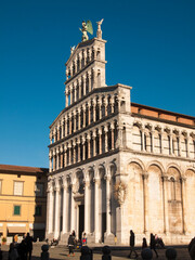 Fototapeta na wymiar Italia, Toscana, la città di Lucca. The church of San Michele in Foro.