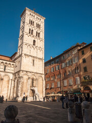 Fototapeta na wymiar Italia, Toscana, la città di Lucca. The church of San Michele in Foro.