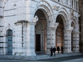 Italia, Toscana, la citt&agrave; di Lucca. La Cattedrale di San Martino.