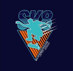 Skateboarding,NYC,Brooklyn Skatepark typography, tee shirt graphics, vectors