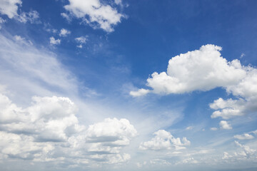 blue sky background with clouds.