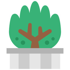 Obraz premium bush flat icon