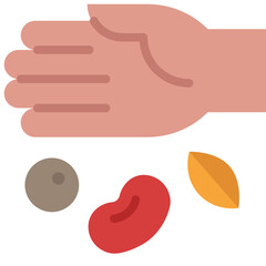 sowing seeds flat icon