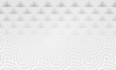 Naklejka premium Monochrome Simple Geometric Effect Background. Black Line Halftone Wave Design. Grey Motion Graphic Illustration Wallpaper. Silver Business Texture Wall Background.