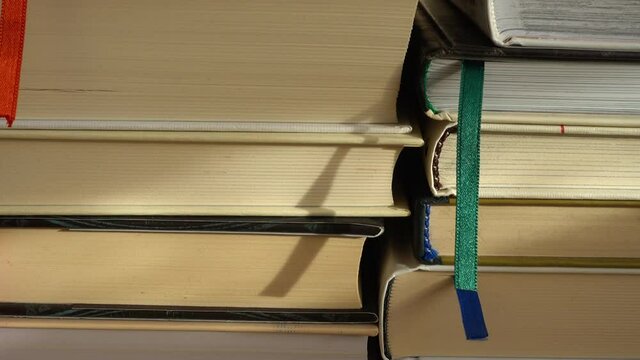 Background from a stack of books.