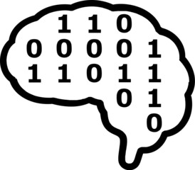 artificial intelligence ai head icon