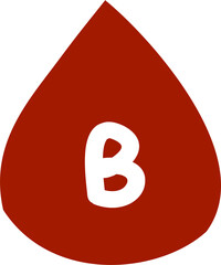 Blood drop B icon