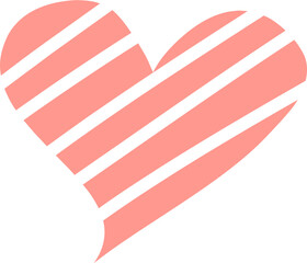 Obraz premium Heart icon hand drawn sketch