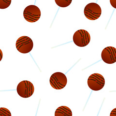 Vector graphics. seamless pattern. Wrapping paper. Background. Cake on a stick. Sweet table.