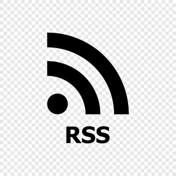 RSS vector icon. Really Simple Syndication. RSS symbol. Vector illustration