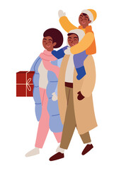 family and christmas gift