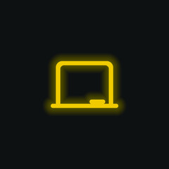 Board yellow glowing neon icon