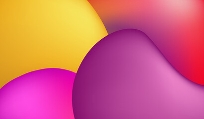 abstract background bright colored 3d bubbles
