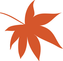 Maple leaf hand drawn sketch icon