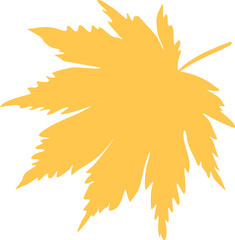 Maple leaf hand drawn sketch icon