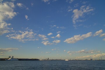 Obraz premium 横浜山下公園の風景 春