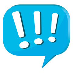 The exclamation mark in the dialog