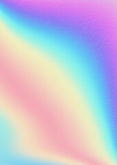 Multicolored bright background with iridescent tints of color. Holographic effect, color gradient transitions.