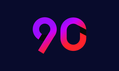 90 New Gradient Orange Modern Logo