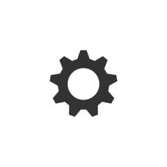 Gear mechanism cogwheel icon. Settings symbol. technical icon. Stock vector illustration isolated