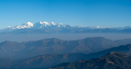 Fototapeta na wymiar Himalaya Mountains in the Mist
