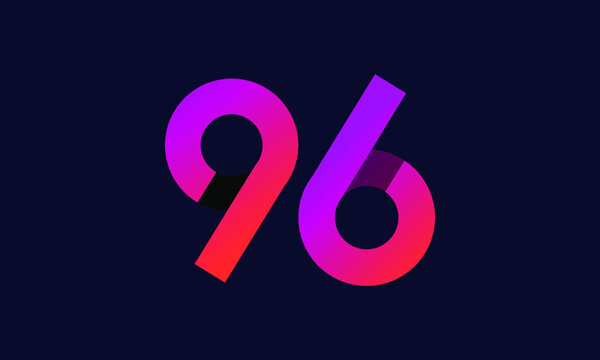 96 New Gradient Orange Modern Logo