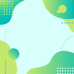 グリーンの幾何学模様の背景パターン素材