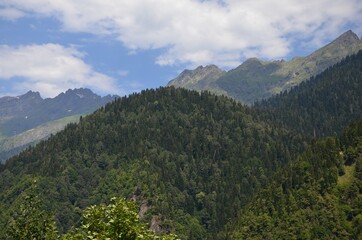view of the mountains