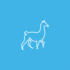 llama logo vector template line art © Najwa